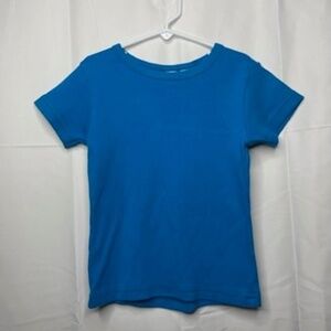 Vintage Color & Co 100% Cotton Short Sleeve Solid Tee Girls Size S 7/8